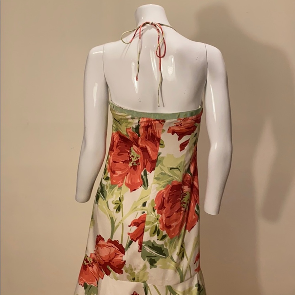 Ann Taylor floral print halter dress size 2 - Picture 4 of 8
